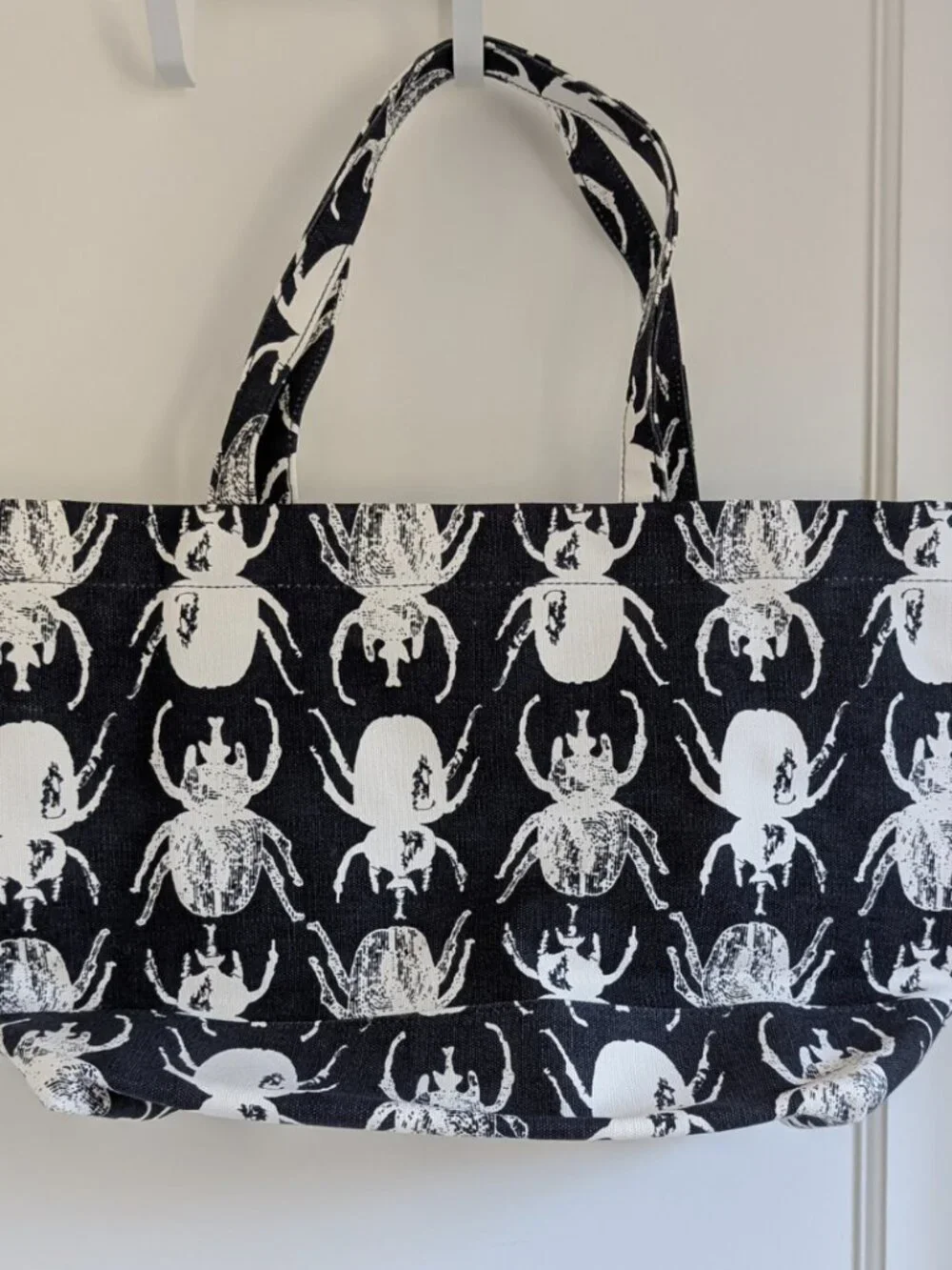 NWOT India Hicks Eleuthera Beetle Canvas Tote - Carry-All - Picture 1 of 5